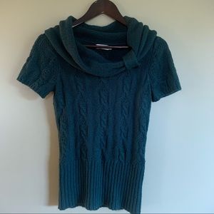 Turquoise Layering Knit Sweater, Small